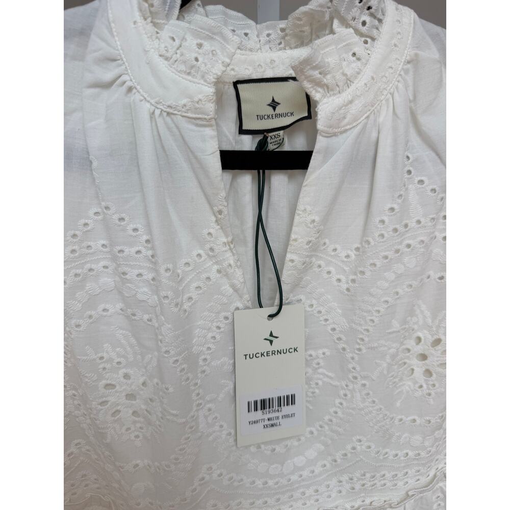 NEW Tuckernuck White Eyelet Crawford Dress Size XXS - Picture 5 of 8